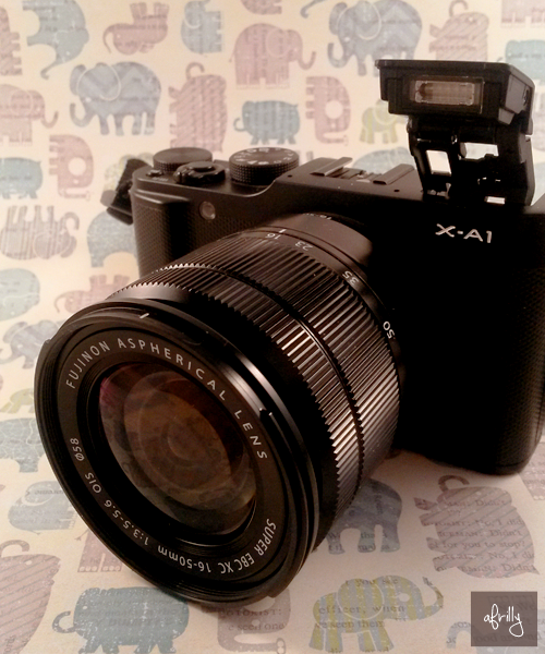 The flash mechanism for the Fujifilm X-A1